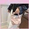 Pu Cloud Shaped Clutch Bag With Wrinkle Design For Daily Use Womens Fashion
