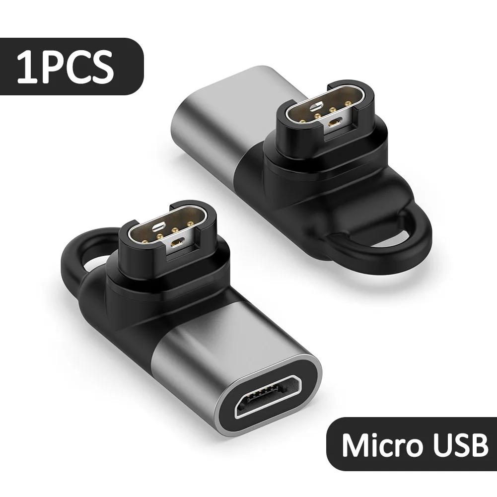 Портативный зарядный адаптер для Garmin Fenix 7 7x 5s 6 6X 6S Pro Plus Venu 2 2S SQ Forerunners 45 245M Type C/Micro USB/IOS