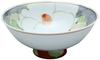 Hasami Ware Senemon Pottery Colored Camellia Rice Bowl Red