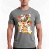 Mofu Sand Tshirt Summer Casual Cotton Tee Oversized Streetwear Tops Vintage Graphic Print Loose Fit Short Sleeve