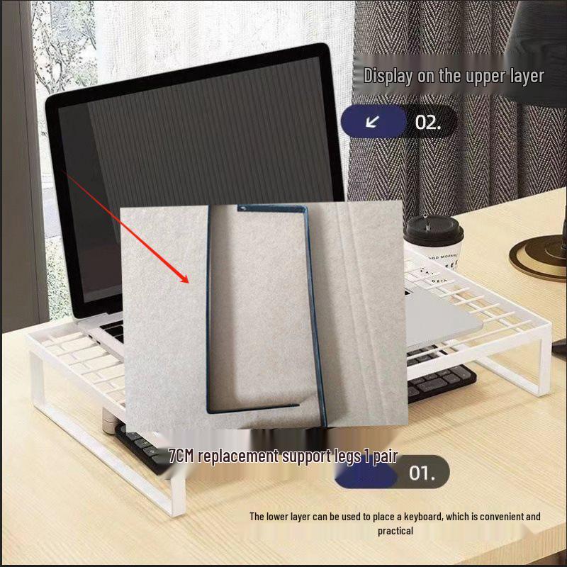 Aluminum Alloy Laptop Stand with Heat Dissipation and Adjustable Height