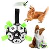 Dog Bite Chew Balls Interactive Pet Football Toys Pets Accessories 15cm Puppy Outdoor Training Soccer With Grab Tabs