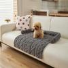 Толстый плюшевый чехол для дивана-кровати для собаки, со съемным чехлом, который можно стирать, мягкий коврик для питомца, маленькое животное, прочный плед, дом, путешествия и для помещения