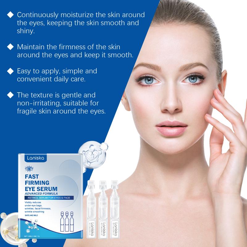 Eye Serum Anti-Wrinkle Remove Dark Circles Eye Bags Anti-Puffiness Lift Firm Ball Massage Moisturize Nourish Eye Care