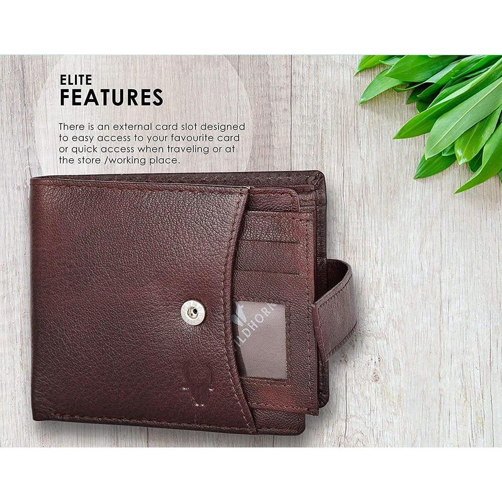 WildHorn Brown Leather Wallet for Men