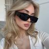 Защитные очки 2 шт. Модные солнцезащитные очки с большой квадратной оправой, трендовые, для яркой личности, простые по дизайну, женские