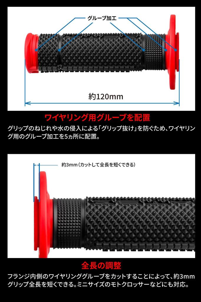 ZETA Racing D4917 Edge Grip, Бело-черные, Закрытые концы, Диаметр ручки 0,9 дюйма (22,2 мм), Общее количество