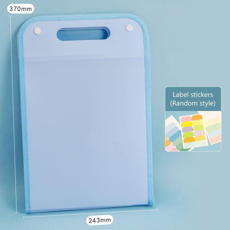 13 Pocket File Folders Portable A4 Letter Size Macaron Color Accordian Document Organizer For Classroom Office Home Storage