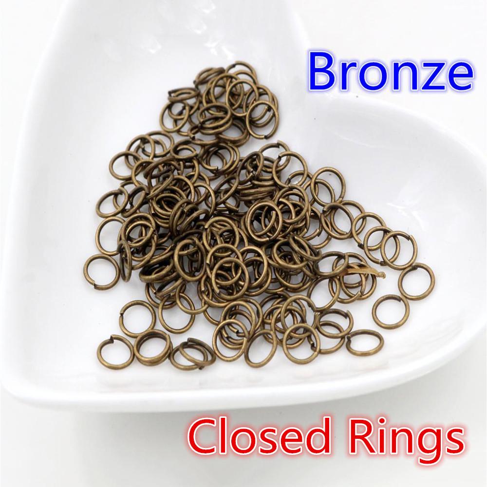 200 шт. гальванизированных железных соединительных колец (3-10mm) для изготовления ювелирных изделий своими руками