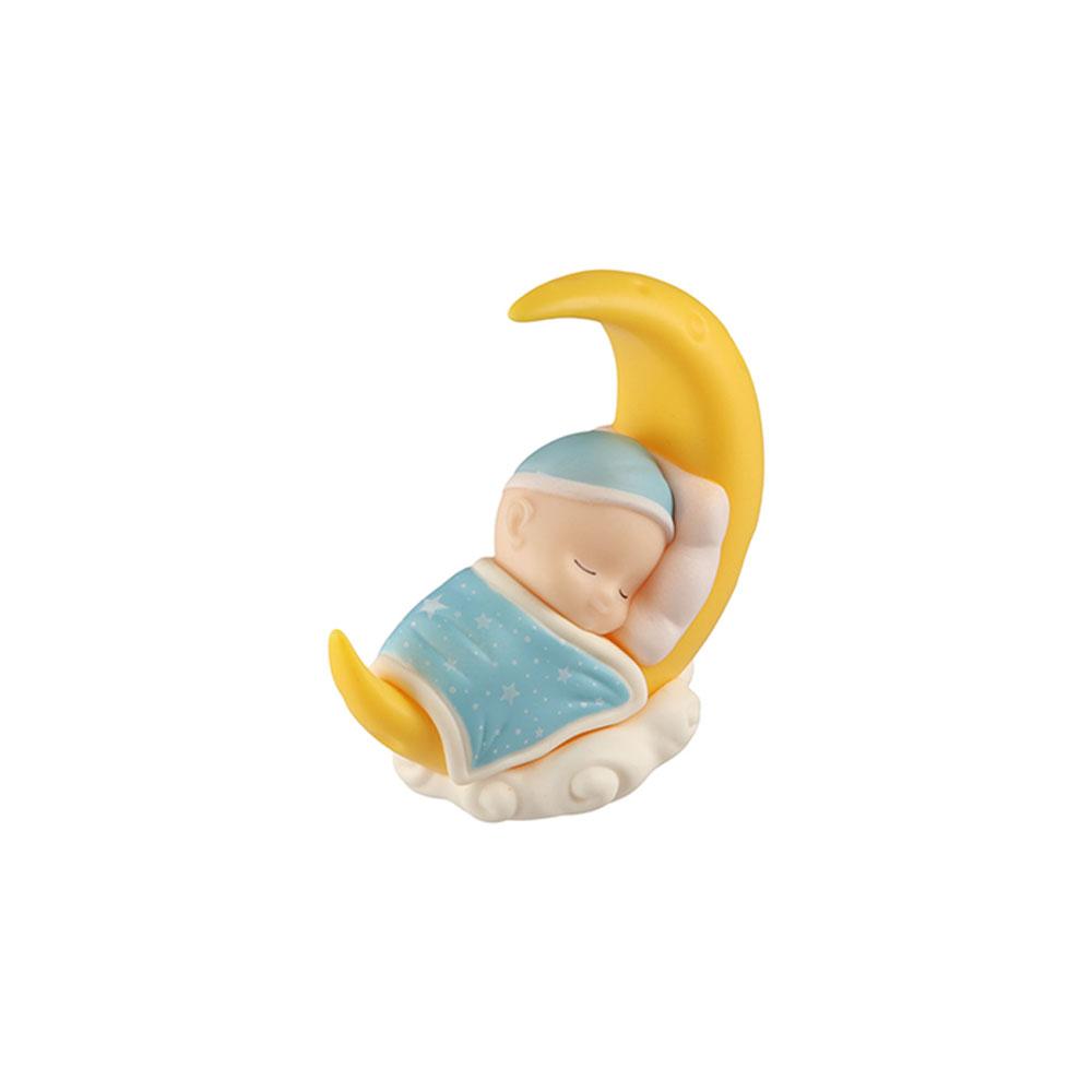 Figurines Cartoon Action Figure Cake Decoration Car Dashboard Ornament Sleeping Baby Moon Doll