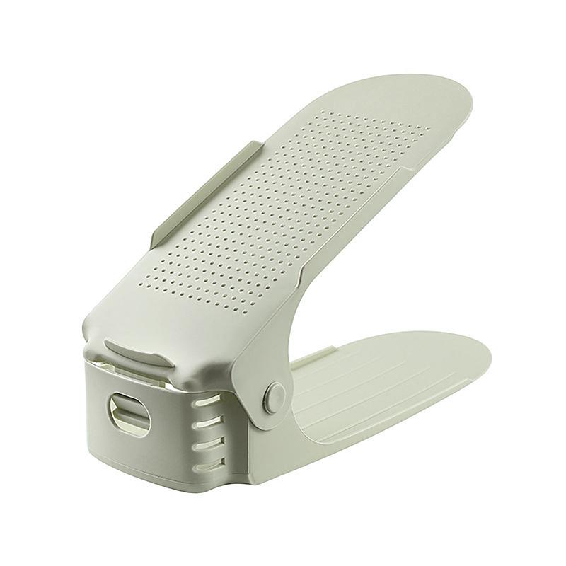 Регулируемая полка для обуви с двойной толстым дном, многоуровневый лоток для обуви, экономящий место в доме, органайзер для обуви, полки для обуви