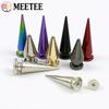 5/10/20Pcs Meetee Metal Punk Rivets Screwback Cone Studs Spikes for Leather Crafts Garment Rivet Bag Decor Nails DIY Accessories