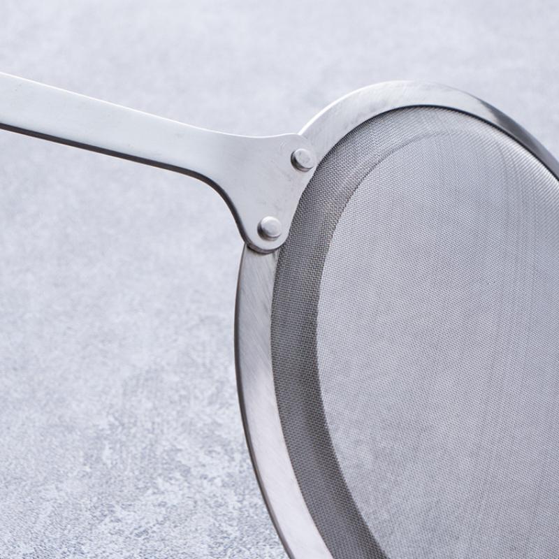 HANYANG 304 Широкая боковая круглая стальная ручка ситечко для утечки из нержавеющей стали Кухонные принадлежности Посуда Воронка Воронка Горячий горшок для супа