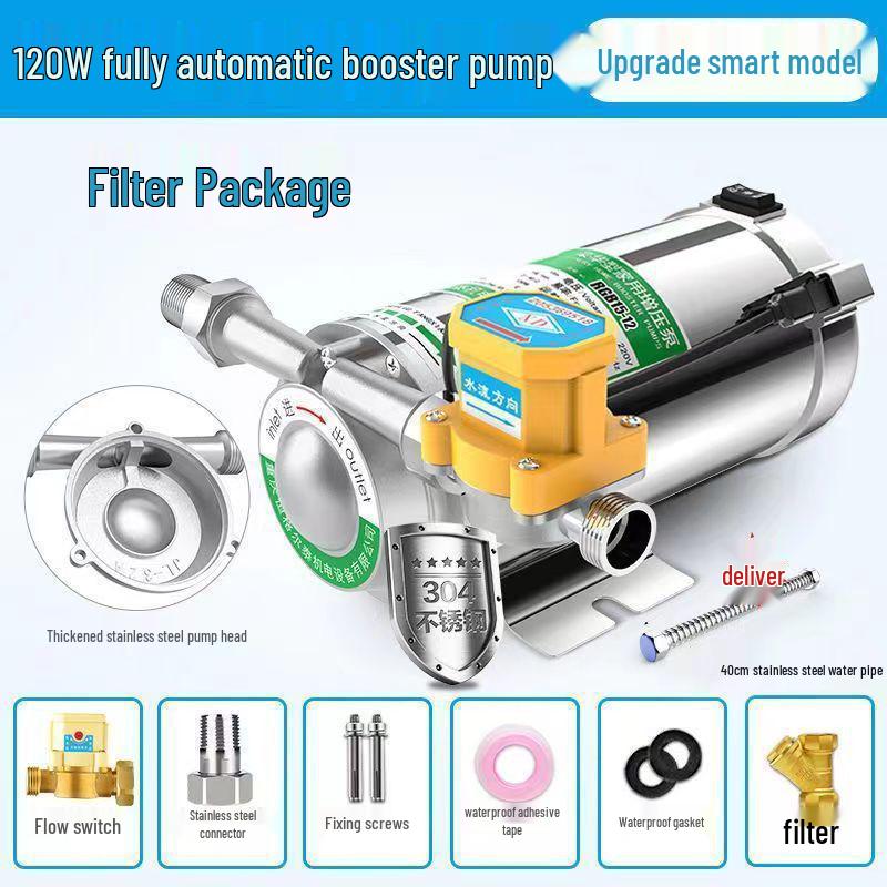 220V Silent Automatic Water Booster Pump for Solar Heaters