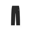 Letter Logo Print Straight Leg Casual Knit Sports Pants Women Pants Black F11W348604F-BK