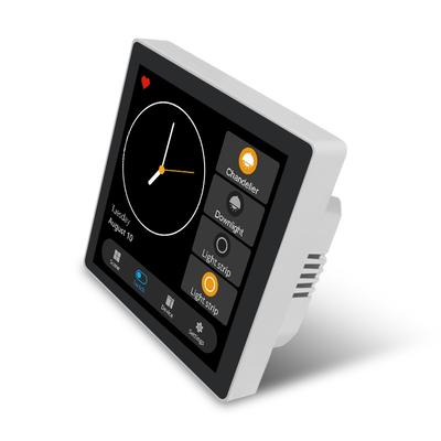 Tuya Smart Home Multiple ZigBee Smart Home Control Panel 4-дюймовая панель переключателей In-Store Touchscreen Control для дома-EUplug