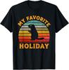 My Favorite Holiday Groundhog Day Sunset Gifts 2025 Gift Unisex T-Shirt