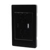 Power Socket Dual 3 Prong Outlets and Type C USB Charging Ports 118 Receptacle Panel Black 15A
