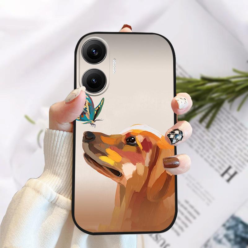 Ударопрочный TPU чехол для Xiaomi Poco F7 5G Защитный чехол Мягкий силиконовый чехол для телефона для Xiaomi POCOF7 Защитный корпус Coque Funda