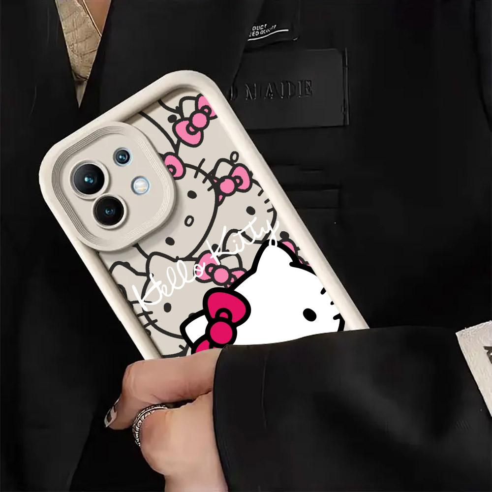 Hellos KT-Kittys Cat Anime Phone Case For Xiaomi 14T 14 13T Pro 12 13 11 Lite POCO F3 F5 X5 X6 M5s M6 Pro Soft Shockproof Cover