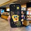 Мультяшный Человек-губка Пылезащитный Чехол для Телефона Для iPhone 15 14 13 12 11 Pro Max 15 14 8 7 6 Plus X XS Max 8 7 6 Силиконовый Нескользящий Чехол