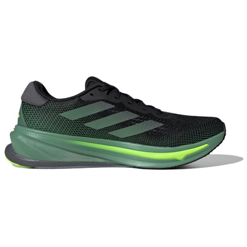 adidas Supernova Rise Удобная посадка Амортизирующие Прочные Дышащие Низкие Кроссовки для бега Мужские Кроссовки для бега Черный Зеленый ID3589