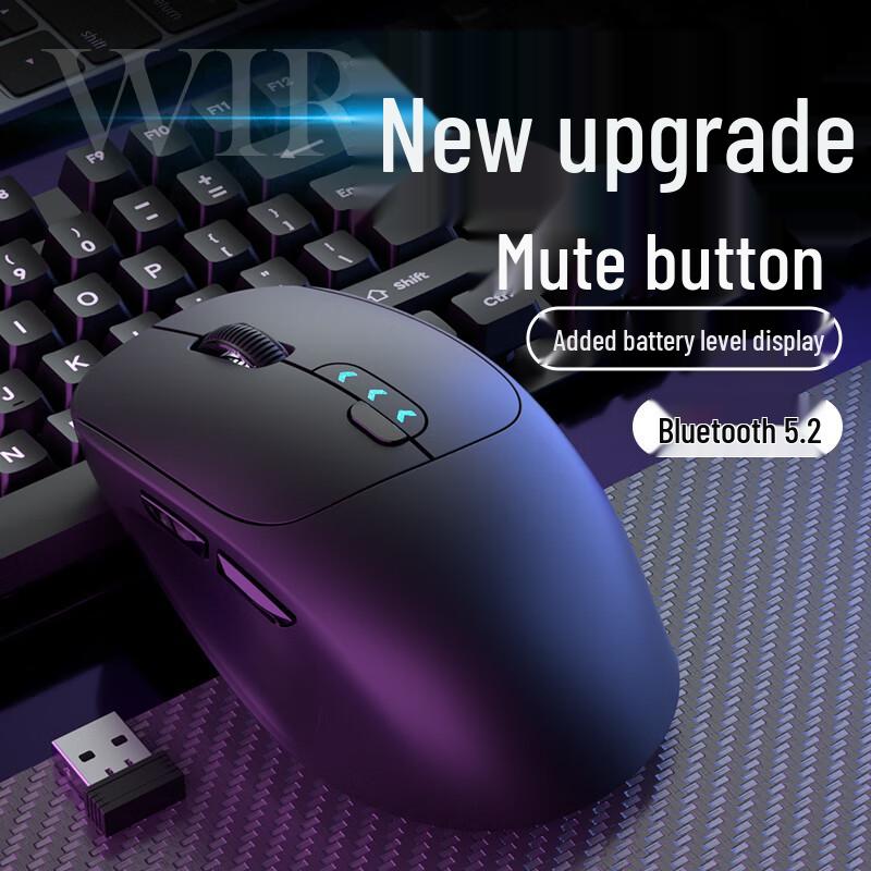 Type-C Rechargeable Dual-Mode Silent Wireless Bluetooth Mouse