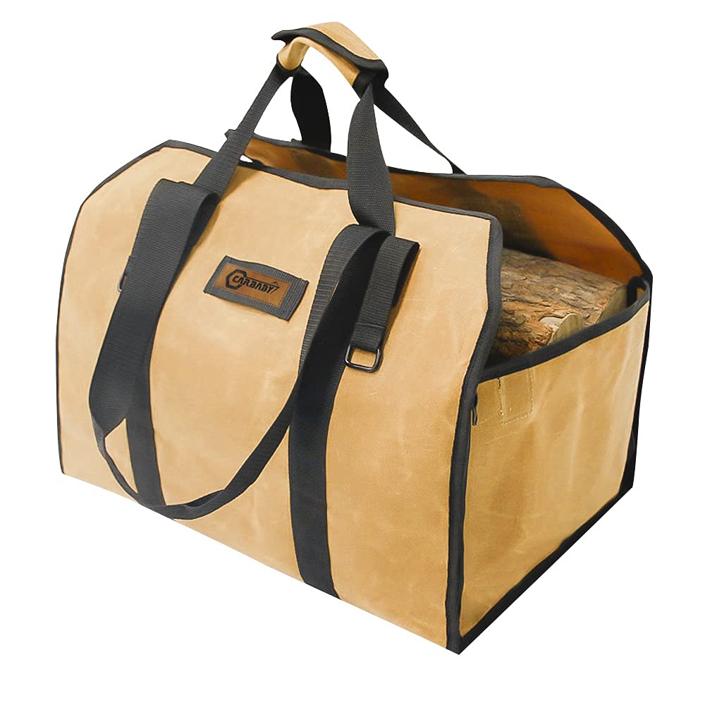 CARBABY Firewood Bag, 2-Way Use, Log Carry, Firewood Case, For