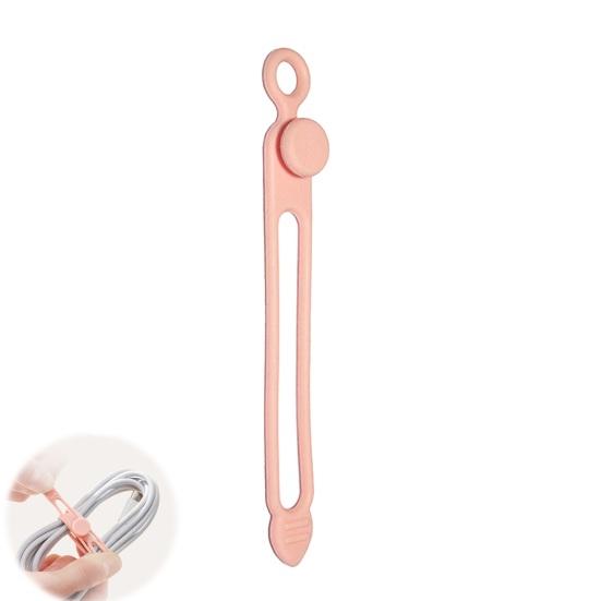 10Pcs Silicone Cable Tie Earphone Phone Charger Computer Power Cord Bundling Strap Reusable Elastic Wire Management Organizer Wrap