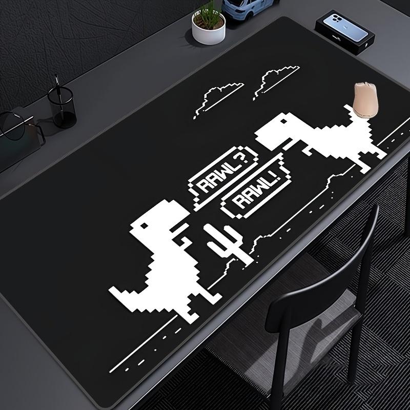 Dinosaur Pattern XXL Mouse Pad Rubber Non-Slip Desk Mat Coffee Shop Playmat Computer Accessories Keyboard Rug Desktop Mouse Mat