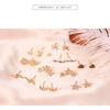 GADBLESJEW 9 Pairs/set Moon Stars Heart Lightning Bijoux Crystal Stud EarringS