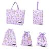 COLORFUL CANDY STYLE Disney Entrance Series Set with Gusset for Safety Shoe Gym Clothes Lunch Cup Girls Kindergarten/School 5-Piece /