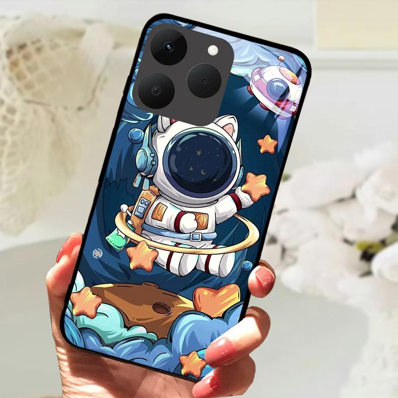 Чехлы для телефона Realme 15T 5G Задняя крышка Fundas Закаленное стекло Ударопрочный чехол Для Realme15T RMX5111 Оболочка Coque Capa Бампер
