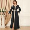 Middle East Arab Muslim Women's Spring and Autumn Combination Women's Abaya Dress Dress