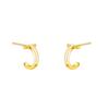 Metal T-shaped Stud Earrings Women's Light Luxury Fashion Gentle Earrings Temperament Earrings Commuter Geometric Jewelry