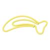 100pcs Paper Clips Portable Mini Cute Banana Shape Rustproof Electroplated Metal Paperclips Office B