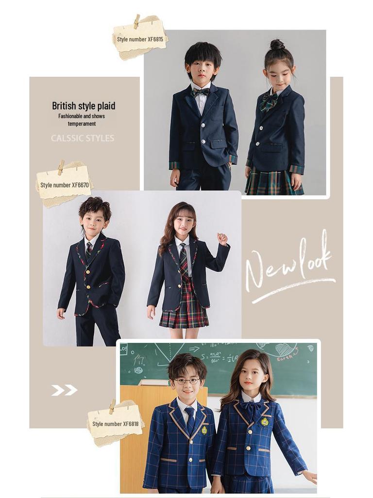 Детская школьная одежда: Блейзеры в британском стиле, Детсадовская и школьная форма, Сезонная классная одежда и Платья для ведущих