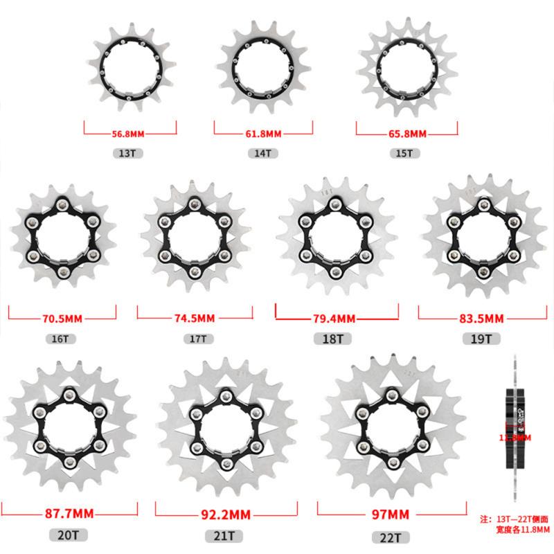 Алюминиевый сплав Горный велосипед Велосипед Фривил 13/14/15/16/17/18/19/20/21/22t Односкоростная передача