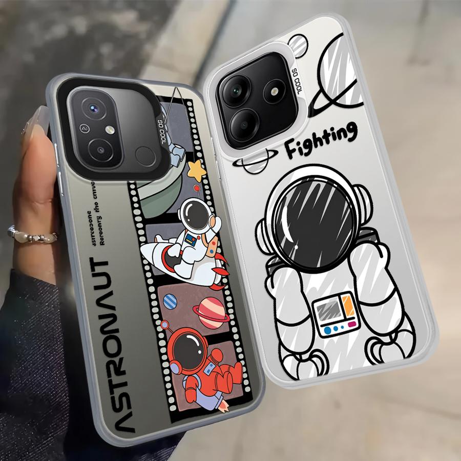 Чехол с рисунком астронавта из аниме для Xiaomi Redmi A5 12C A1 A2 Plus 13C Note 9 10 10C 14C 9C 9T K60 Задняя крышка телефона
