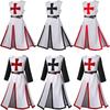 Halloween Templar Medieval Robe Costume - Plus Size Masquerade & Stage Performance Outfit