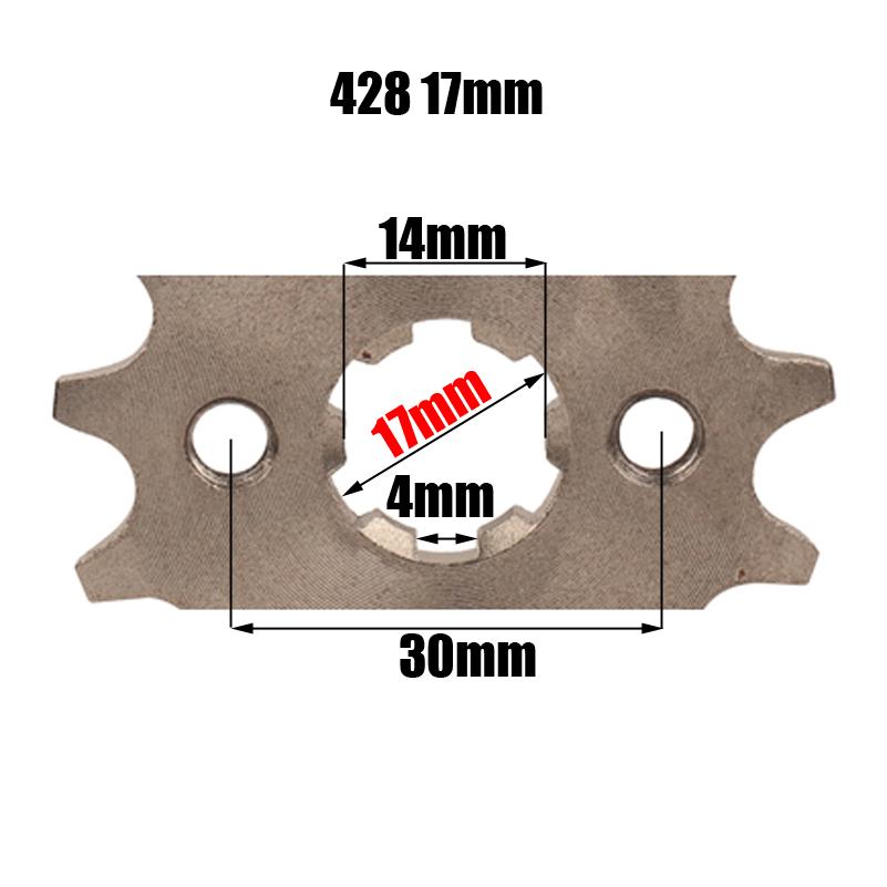 428 Chain 14T 17mm 20mm Front Engine Sprocket For 50cc to 125cc Dirt Bike ATV Go Kart Quad Pitbike Buggy Motorcycle