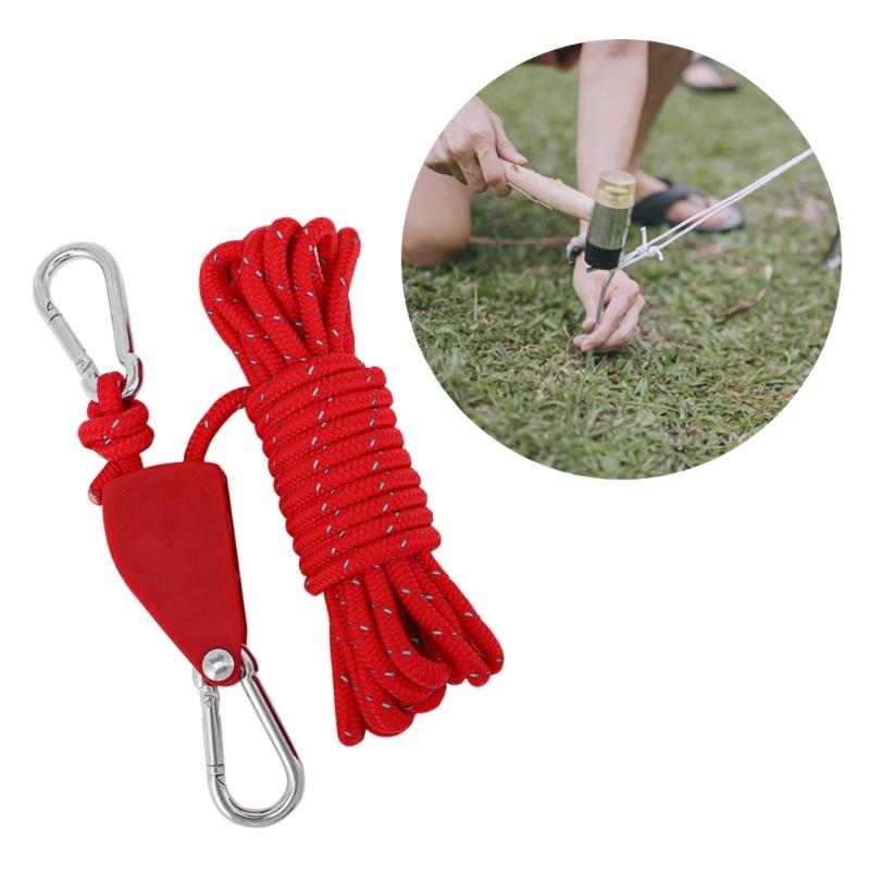 Регулируемые Фиксированные Канатопротяжные Блоки Стопоры Крепежные Ремни Подвеска для Веревки Трещотки