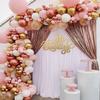 Набор для арки-венка из розового золота, розового и белого цветов, украшение из воздушных шаров для детской ванны, вечеринки по случаю дня рождения