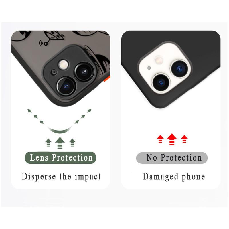 Роскошный матовый мультяшный противоударный чехол для телефона с космонавтом для iPhone 13-17