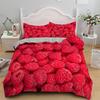 Fruit Raspberry Duvet Cover King Queen Double Size 3D Grapefruit Blueberry Print Soft Bedding Set 2/3pcs Polyester Quilt Cover