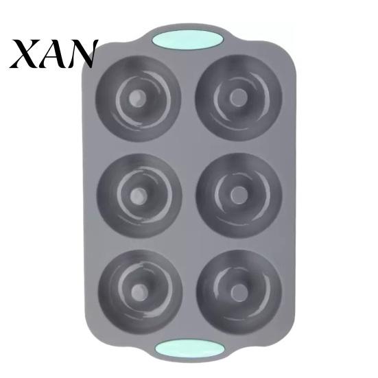 Creative Ice Cube Tray 6-Cavity Silicone Wreath Mold Christmas Baking for Cupcakes DIY Soap Chocolates Flexible Craft & Holiday Treats Reusable