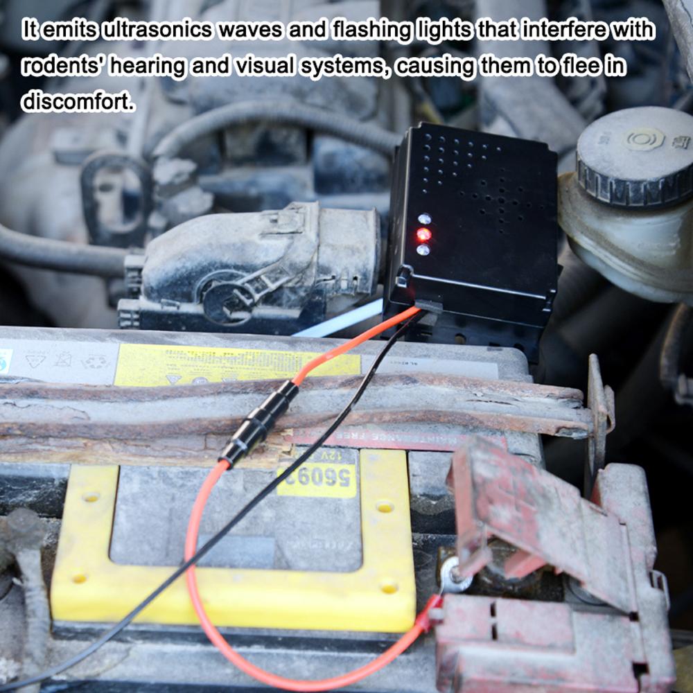 Автомобиль под капотом, отпугиватель животных, грызунов, крыс, отпугиватель мышей, отпугиватель, устройство со светодиодной вспышкой