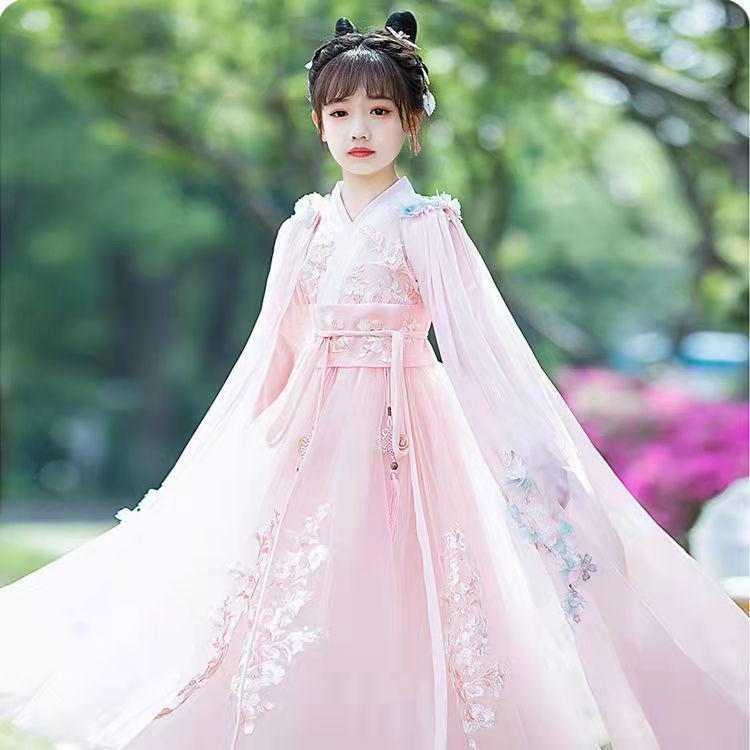 Hanfu Ruqun Весна/Осень 2025: Супер-фееричный древний стиль Тан-костюм для девочек