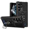 Ударопрочный чехол Для Samsung Galaxy S25 S24 S23 S22 S21 Ultra S24 S25 Plus S23 S24 FE С карманом Магнитный С кольцом Бронированная крышка