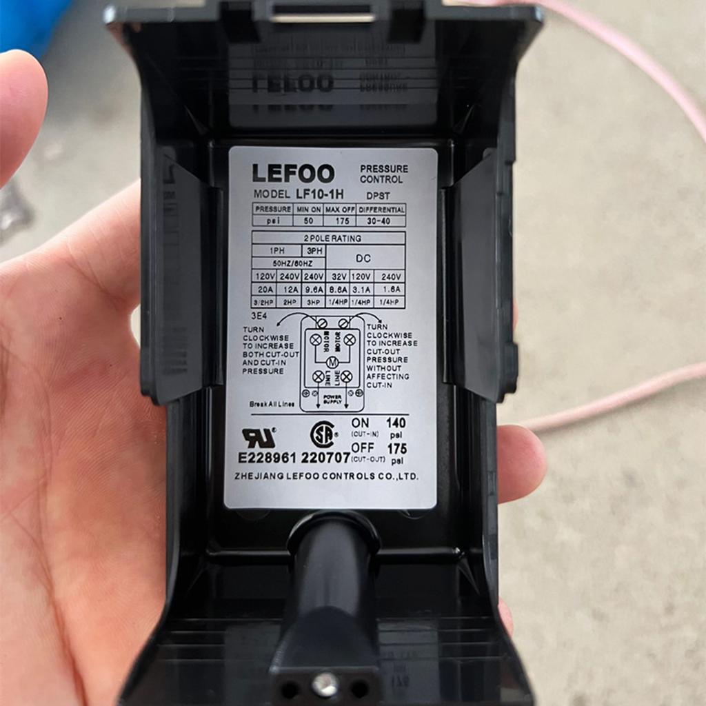 Реле контроля давления воздушного компрессора, мощный четырехпортовый регулятор давления воздушного компрессора 90-125PSI/140-175PSI